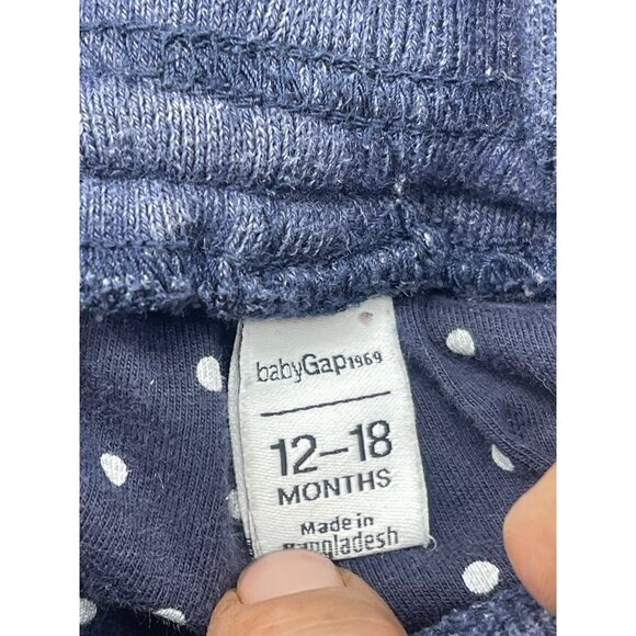 vintage baby gap layered jeans light blue wash pocket elastic size 12-18 READ - Picture 3 of 7